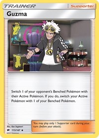 Guzma 115/147 Burning Shadows Pokémon card