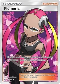 Plumeria Full Art 145/147 Burning Shadows Pokémon card