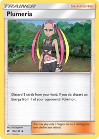Plumeria 120/147 Burning Shadows Reverse Holo Pokémon card