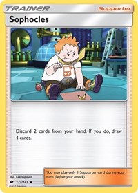 Sophocles 123/147 Burning Shadows Reverse Holo Pokémon card