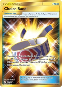 Choice Band Secret 162/147 Burning Shadows Pokémon card