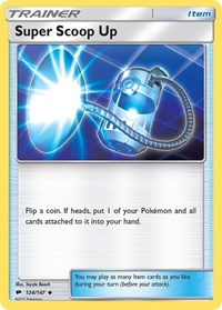 Super Scoop Up 124/147 Burning Shadows Reverse Holo Pokémon card