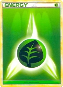 Grass Energy (2010 Unnumbered HGSS Style Non-Holo) League & Championship Cards Pokémon card