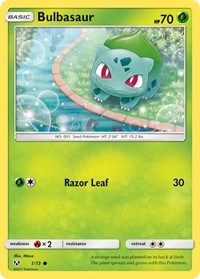 Bulbasaur 1/73 · Reverse Holo