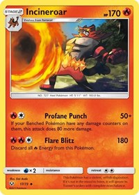 Incineroar 17/73 · Reverse Holo