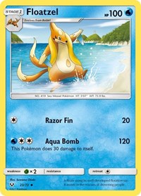Floatzel 23/73 · Reverse Holo