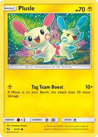 Plusle 33/73 · Reverse Holo