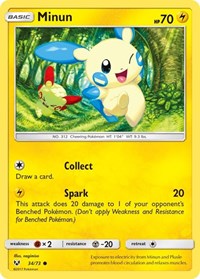 Minun 34/73 · Reverse Holo