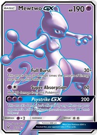 Mewtwo GX Full Art 72/73