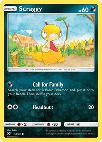 Scraggy 50/73 · Reverse Holo