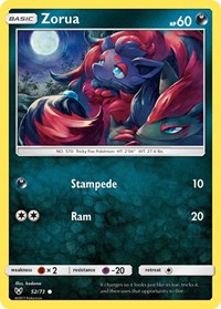 Zorua 52/73 · Reverse Holo