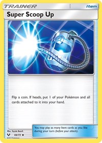 Super Scoop Up 66/73 Shining Legends Reverse Holo Pokémon card