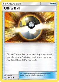 Ultra Ball 68/73 Shining Legends Reverse Holo Pokémon card