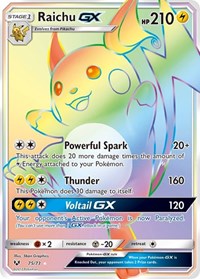 Raichu GX Secret 75/73