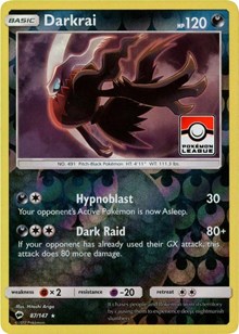 Darkrai (Pokemon League) 087/147 · Reverse Holo