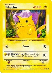 Pikachu (Red Cheeks) 058/102
