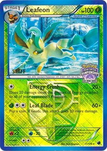 Leafeon (State Championships) [Staff] 011/116 · Reverse Holo