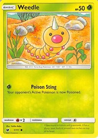 Weedle 1/111 · Reverse Holo