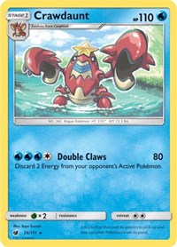 Crawdaunt 25/111 · Reverse Holo