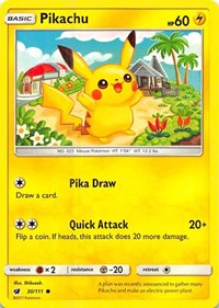 Pikachu 30/111 · Reverse Holo