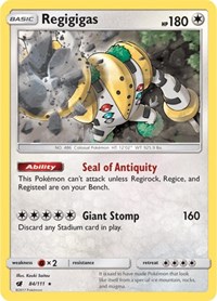 Regigigas 84/111 · Reverse Holo