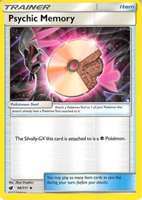 Psychic Memory 98/111 Crimson Invasion Reverse Holo Pokémon card