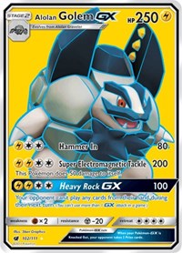 Alolan Golem GX Full Art 102/111