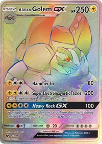 Alolan Golem GX Secret 113/111