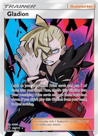 Gladion Full Art 109/111 Crimson Invasion Pokémon card