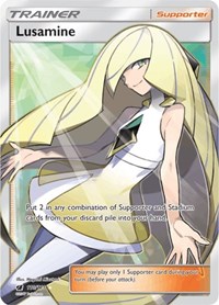 Lusamine Full Art 110/111 Crimson Invasion Pokémon card