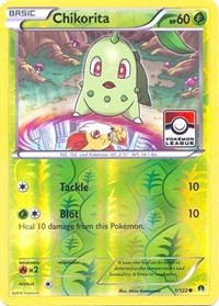 Chikorita (Pokemon League) 001/122 · Reverse Holo