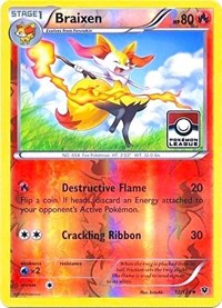 Braixen (Pokemon League) 012/124 · Reverse Holo