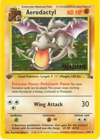 Aerodactyl (Prerelease) 01/62 · 1st Edition