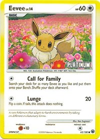 Eevee [Platinum] 062/100 · Reverse Holo