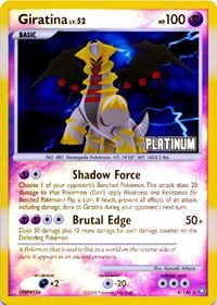 Giratina [Platinum] 004/146 Burger King Promos Reverse Holo Pokémon card