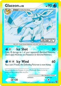 Glaceon [Platinum] 020/100 · Reverse Holo