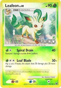 Leafeon [Platinum] 024/100 · Reverse Holo