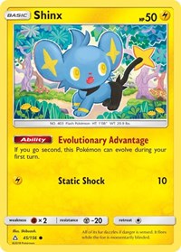 Shinx 45/156 · Reverse Holo