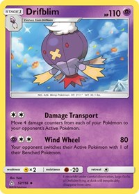 Drifblim 52/156 · Reverse Holo