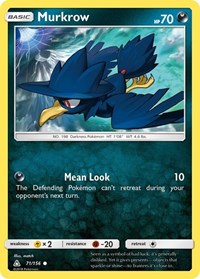 Murkrow 71/156 · Reverse Holo