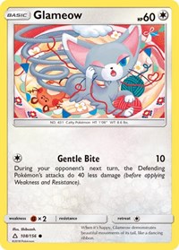 Glameow 108/156 · Reverse Holo