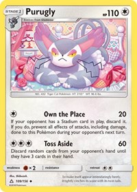 Purugly 109/156 · Reverse Holo