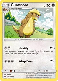 Gumshoos 113/156 · Reverse Holo