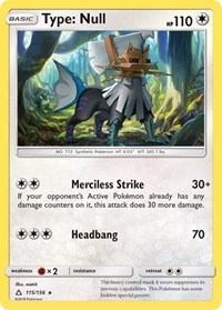 Type: Null 115/156 · Reverse Holo