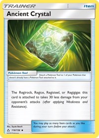 Ancient Crystal 118/156 Ultra Prism Reverse Holo Pokémon card
