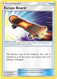 Escape Board 122/156 Ultra Prism Reverse Holo Pokémon card