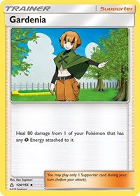 Gardenia 124/156 Ultra Prism Reverse Holo Pokémon card