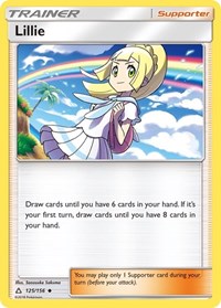 Lillie 125/156 Ultra Prism Reverse Holo Pokémon card