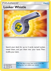 Looker Whistle 127/156 Ultra Prism Reverse Holo Pokémon card