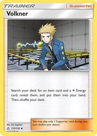 Volkner 135/156 Ultra Prism Reverse Holo Pokémon card